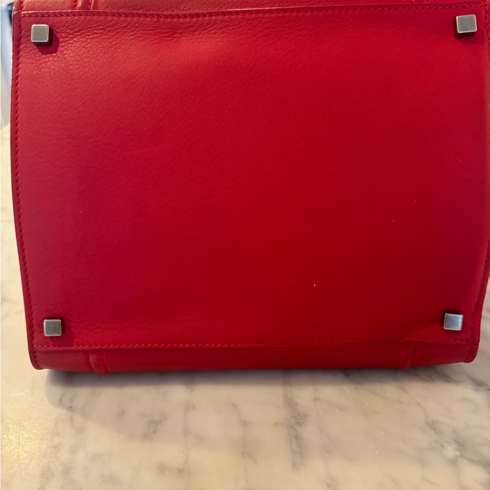 Celine luggage bag rare, red color brand new never used